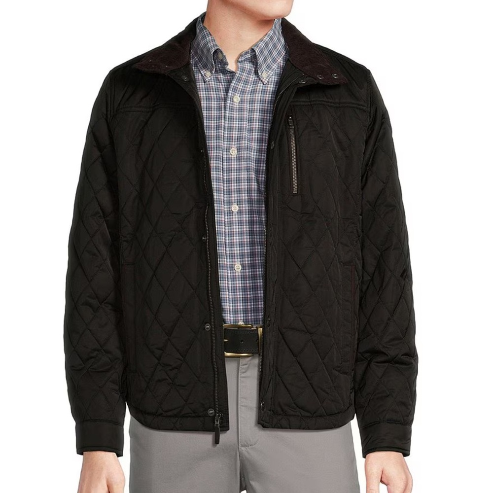 Military green Cremieux Quilted Jacket XL